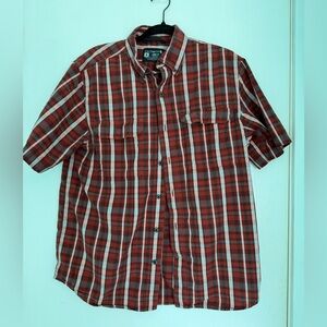 Carhartt Plaid Button-Down Shirt Men’s M Loose Fit Workwear